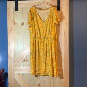 Yellow floral dress